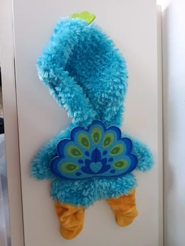 Disfraz bebé llorón pavo real azul