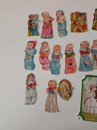 Lote cromos antiguos troquelados