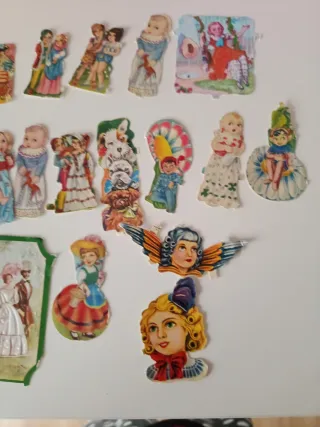 Lote cromos antiguos troquelados