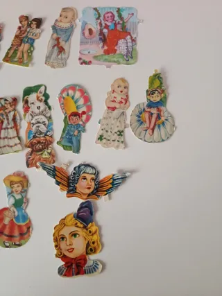 Lote cromos antiguos troquelados