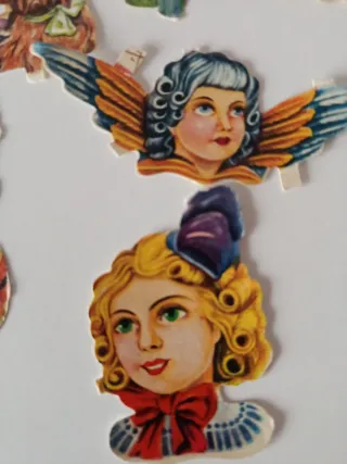 Lote cromos antiguos troquelados