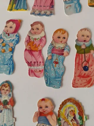 Lote cromos antiguos troquelados