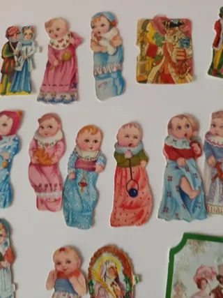 Lote cromos antiguos troquelados