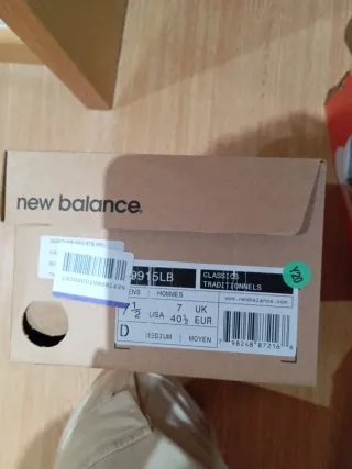 New Balance 991.5LB Beige/Gris Talla 40.5 original