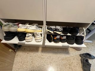 Mueble zapatero estrecho 2 módulos