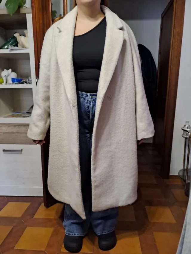 Abrigo H&M Beige Mujer