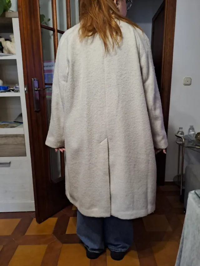 Abrigo H&M Beige Mujer