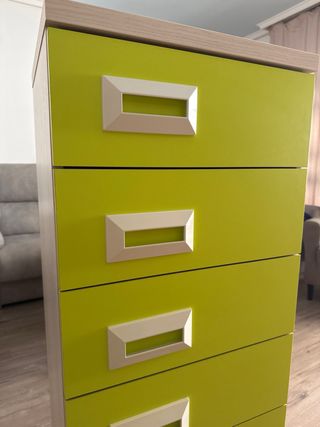 Sinfonier / Cómoda 6 cajones con ruedas