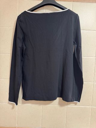 Camiseta H&M Algodón Cuello Barco T. XL
