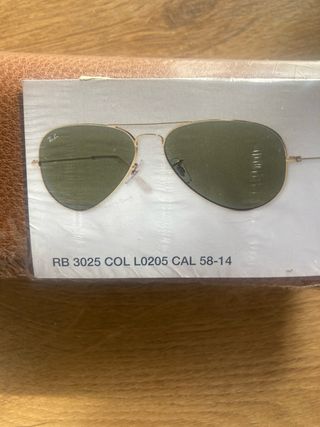 Gafas Ray-Ban Aviator RB 3025 L0205 Dorado/Verde