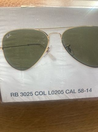 Gafas Ray-Ban Aviator RB 3025 L0205 Dorado/Verde