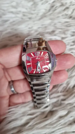 Reloj Lotus vitange Rojo y Plateado azul y rosa
