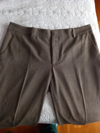 Pantalón de cuadros Zara mujer