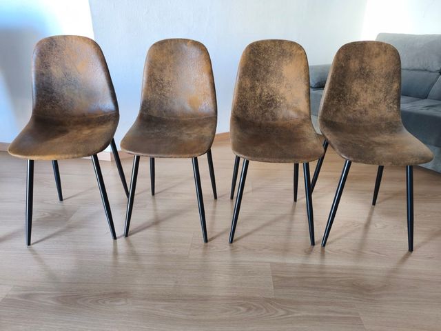 Conjunto 4 sillas diseño moderno