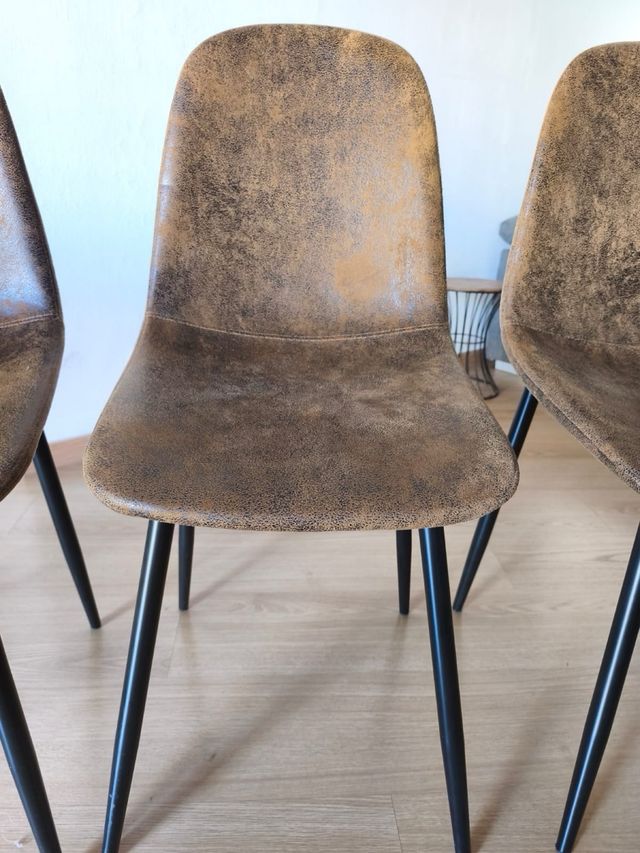 Conjunto 4 sillas diseño moderno