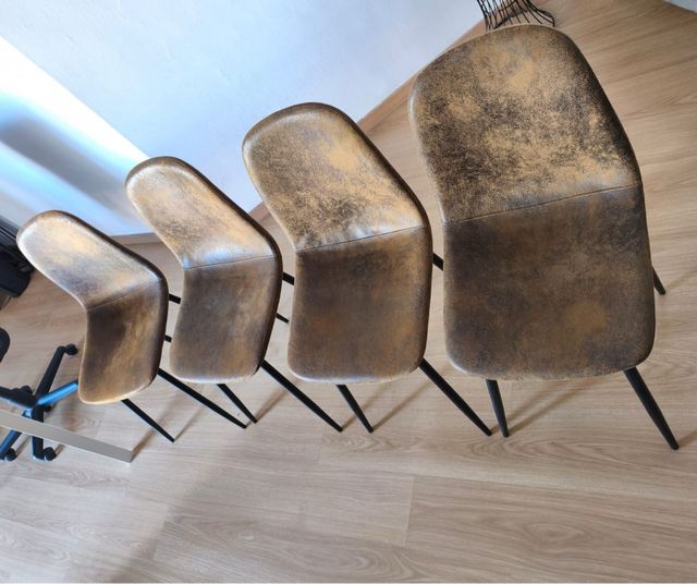 Conjunto 4 sillas diseño moderno