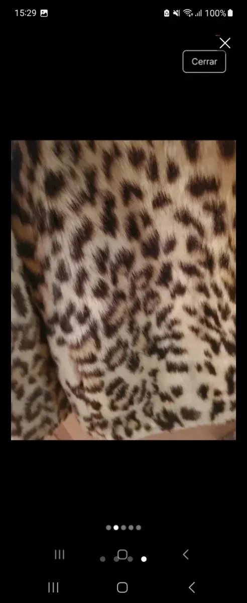 Abrigo pelo sintético leopardo