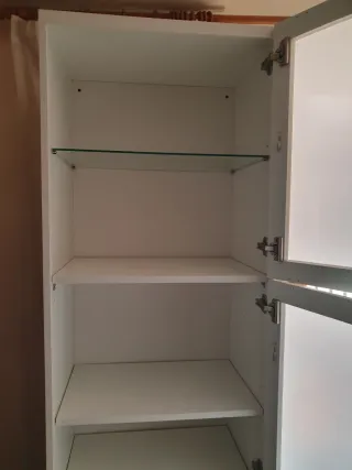 Mueble Vitrina BESTÅ BURS IKEA Blanco