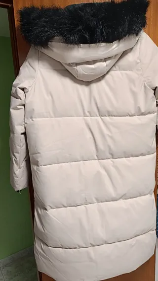 Plumas mujer largo beige