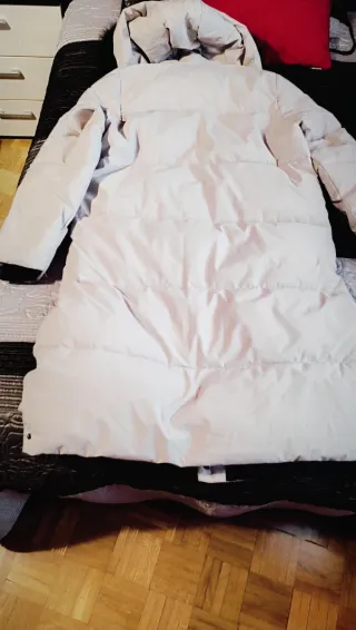 Plumas mujer largo beige