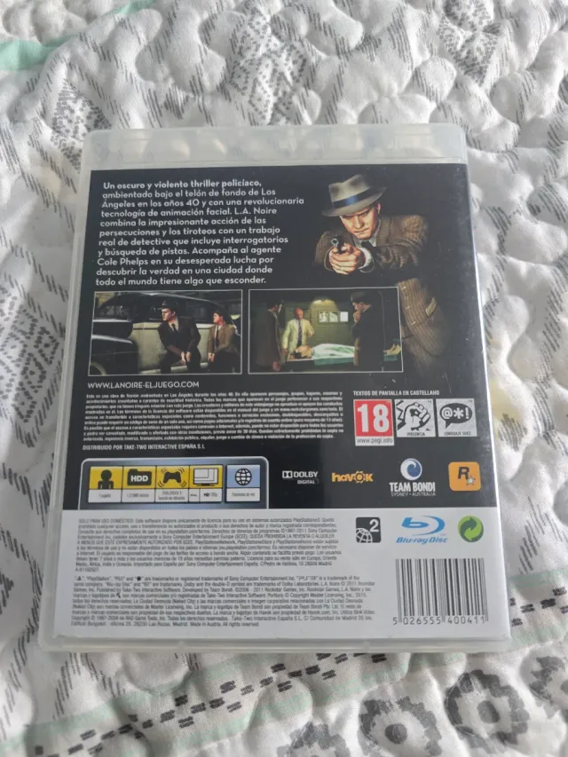L.A. Noire PS3 Rockstar Games
