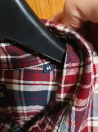 Camisa Jack & Jones cuadros azul y rojo Talla M