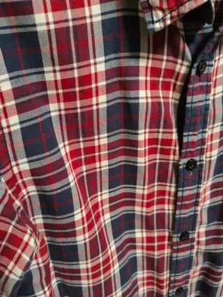 Camisa Jack & Jones cuadros azul y rojo Talla M