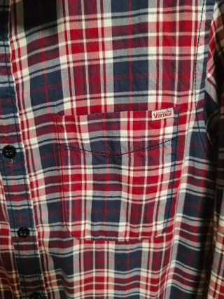 Camisa Jack & Jones cuadros azul y rojo Talla M