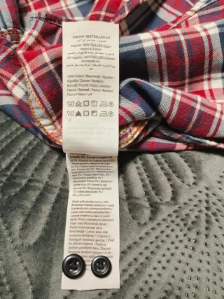 Camisa Jack & Jones cuadros azul y rojo Talla M
