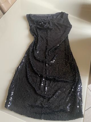 Abito paillettes nero