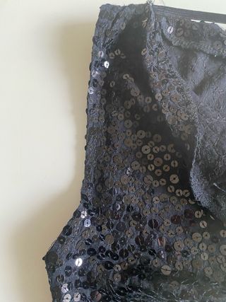 Abito paillettes nero