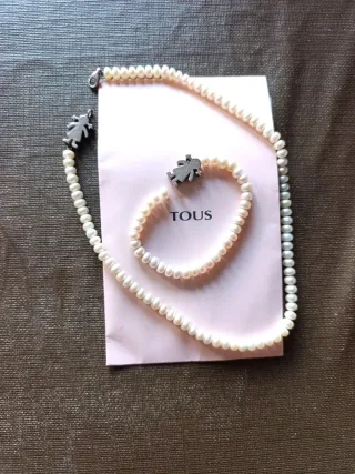 Conjunto Collar y Pulsera Perlas TOUS