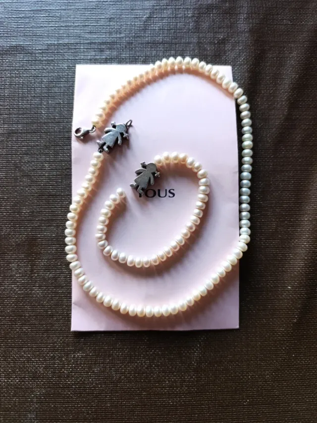 Conjunto Collar y Pulsera Perlas TOUS