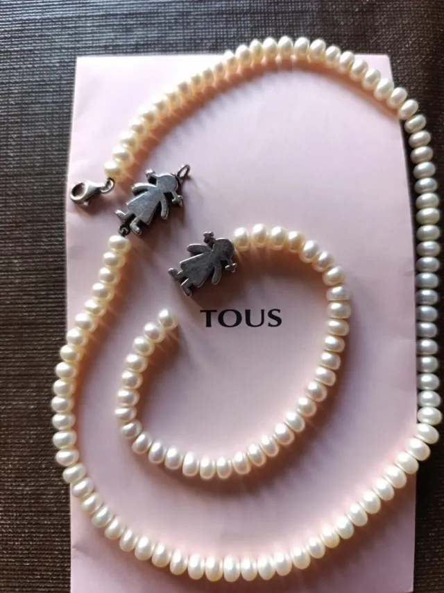 Conjunto Collar y Pulsera Perlas TOUS