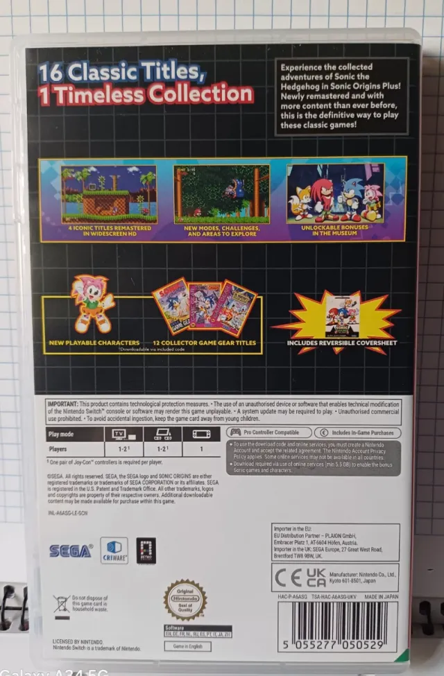 Sonic Origins Plus per Nintendo Switch