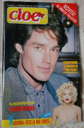 Rivista Cioè anno 1991 vintage/poster Madonna