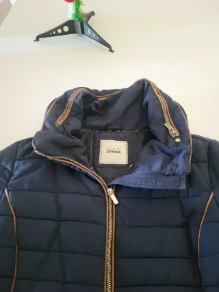 Plumas señora azul con detalles dorados