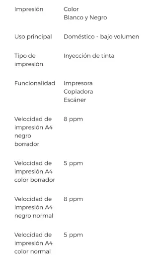 Impresora HP Deskjet 3760
