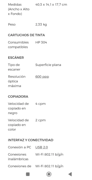 Impresora HP Deskjet 3760