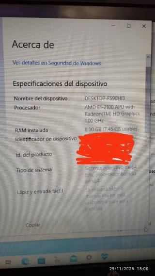 Portátil HP FS90H13 Windows 10 2021