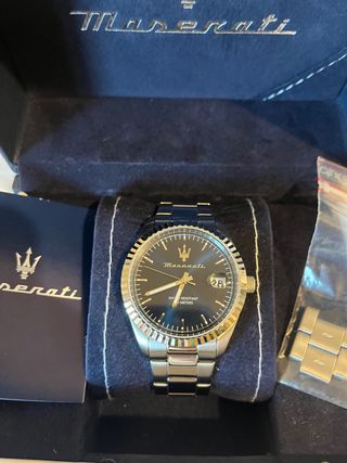 Reloj Maserati Azul y Plateado