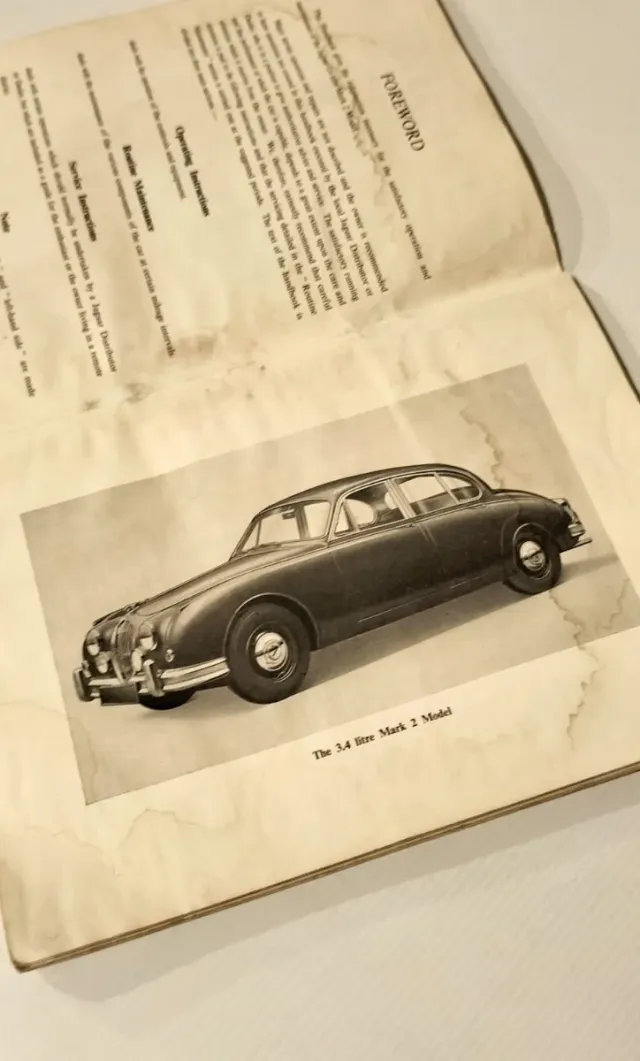 Manual Jaguar mk2 3.4 Litre
