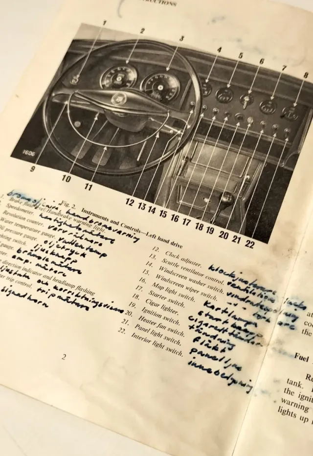 Manual Jaguar mk2 3.4 Litre