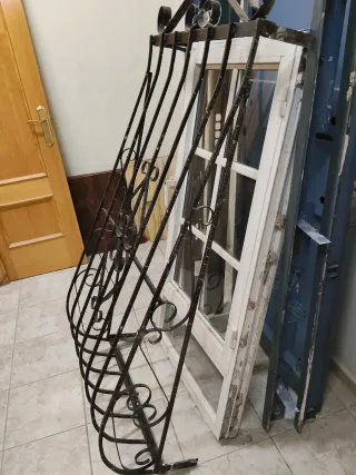 Ventana aluminio blanca cristal fijo