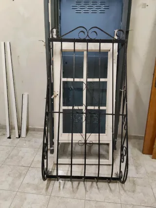 Ventana aluminio blanca cristal fijo