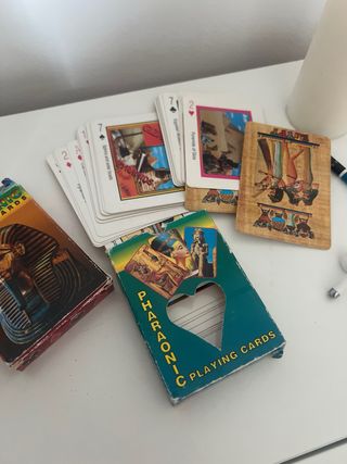 Baraja de cartas egipcias de colección