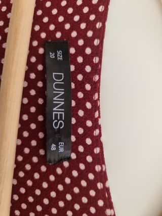 Vestido largo lunares rojo Dunnes