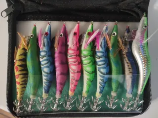 Señuelos Egging Calamar Pulpo Choco