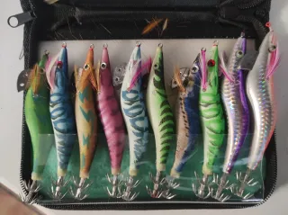 Señuelos Egging Calamar Pulpo Choco