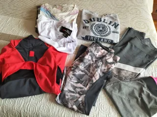 Lote deportivo mallas corta vientos sudadera ,cani